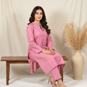 Pink Two Piece Suit