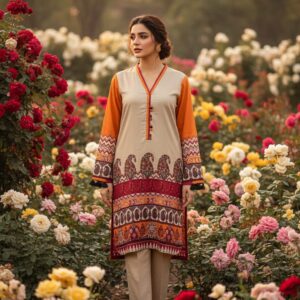 Simple Off-white Kurti