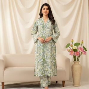 Printed Green Kurti