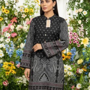 Printed Black Kurti