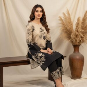 Printed Off-White Kurti