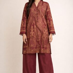 Maroon Two Piece Suit