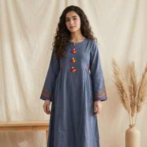 Simple Blue Kurti