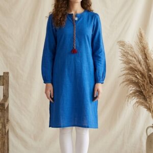 Simple Royal Blue Kurti